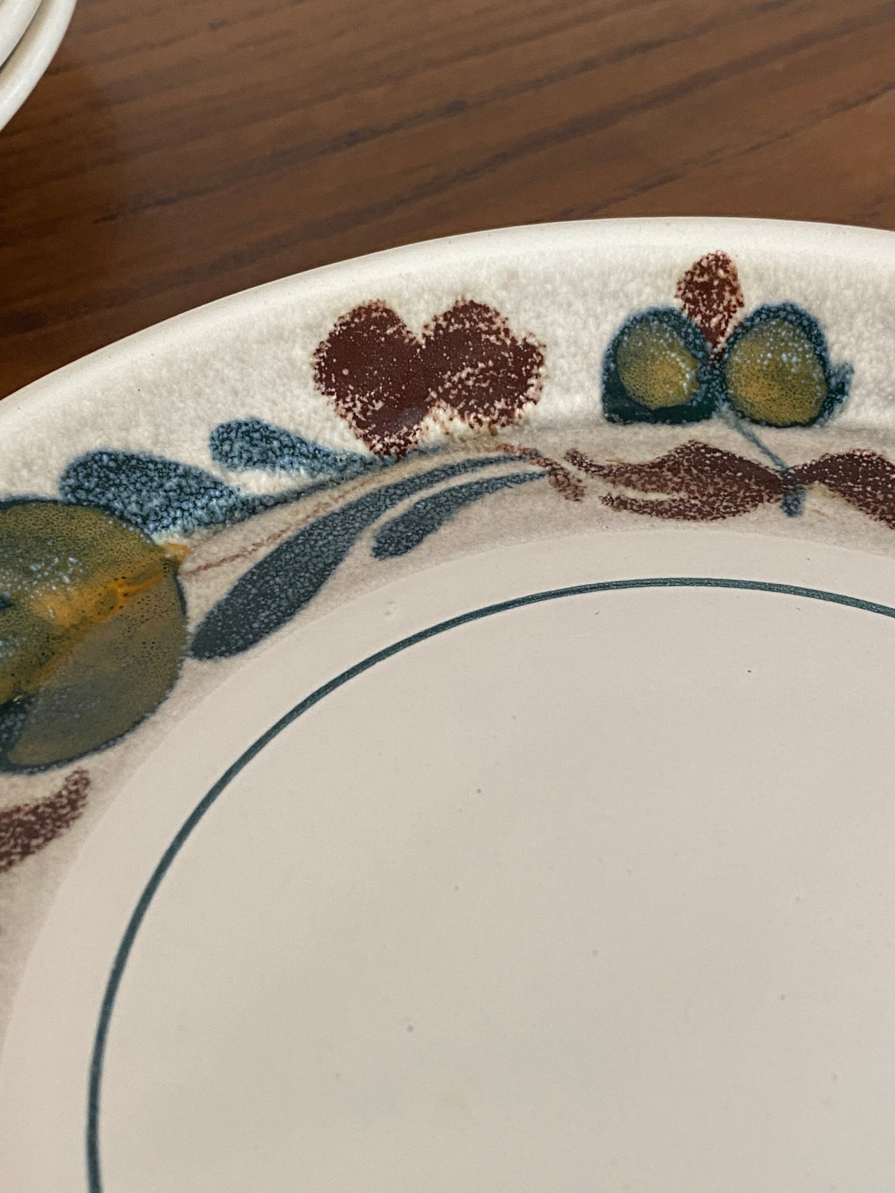 Set of 3 dessert plates M.B.F.A. Pornic