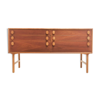 Oak Mid Century Sideboard Chest of drawers by Meredew