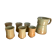 Jug and its vintage stoneware glasses