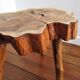 Coffee table solid wood tripod vintage folk art