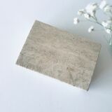Travertine and brass box