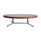 Table design low, oval shape, vintage.