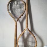 Duo of old wooden snowshoes