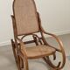 Thonet rocking chair – Bentwood & caning – Vintage – Condition