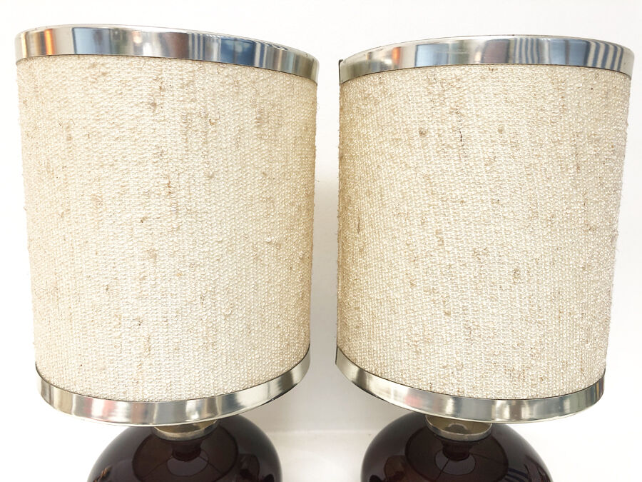 Pair of bedside lamps, 1970