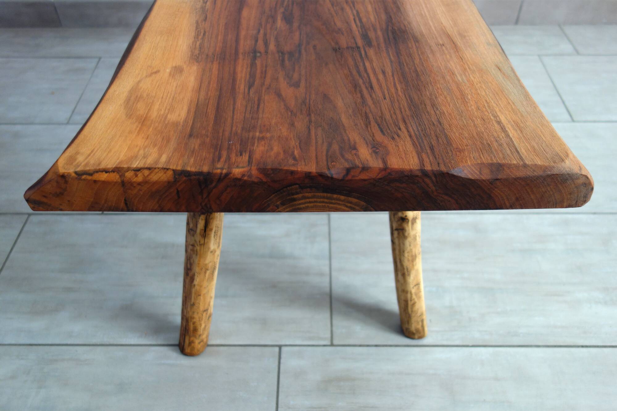 Antique brutalist coffee table