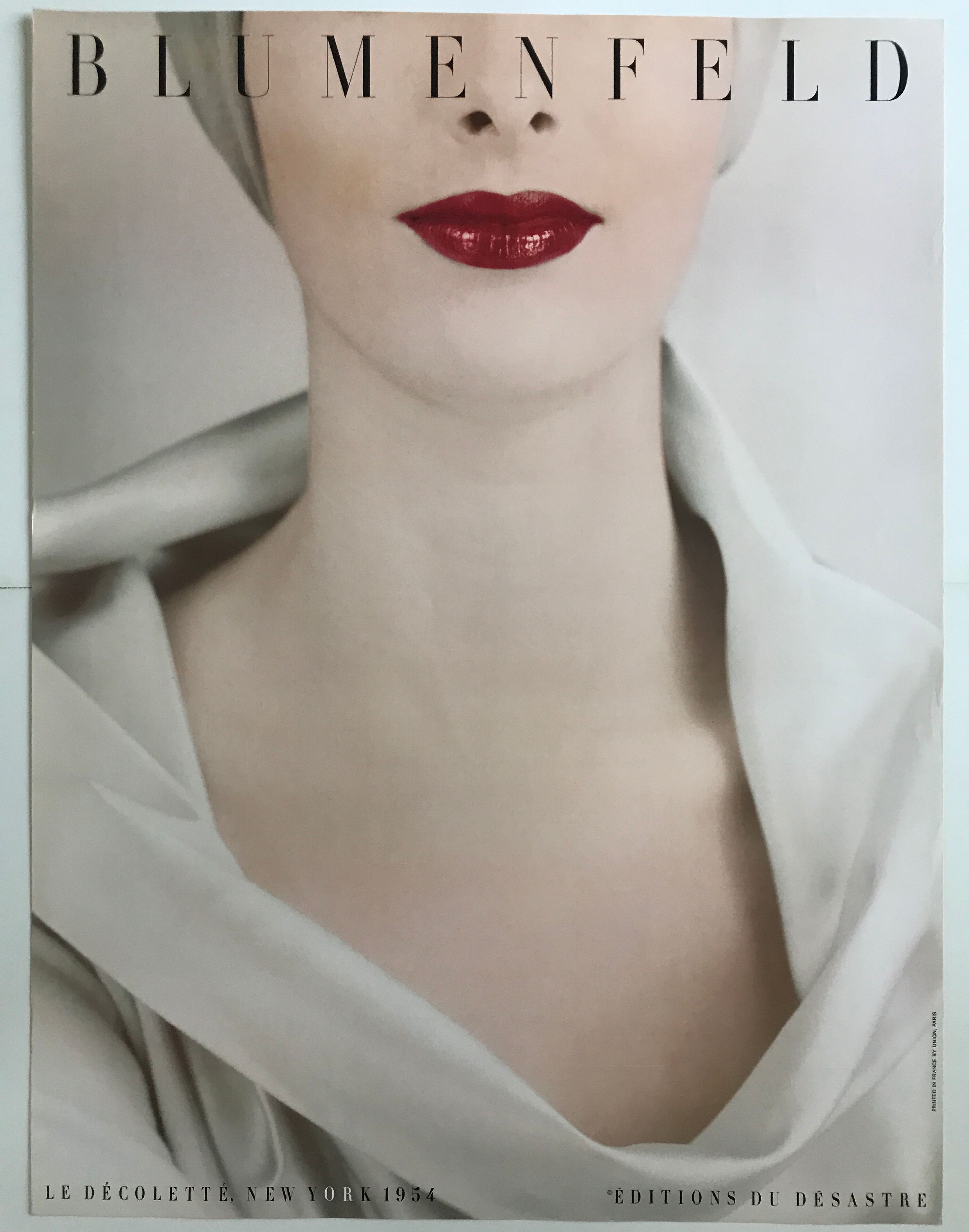 Erwin BLUMENFELD, Le décolleté, circa 1980. Vintage color poster