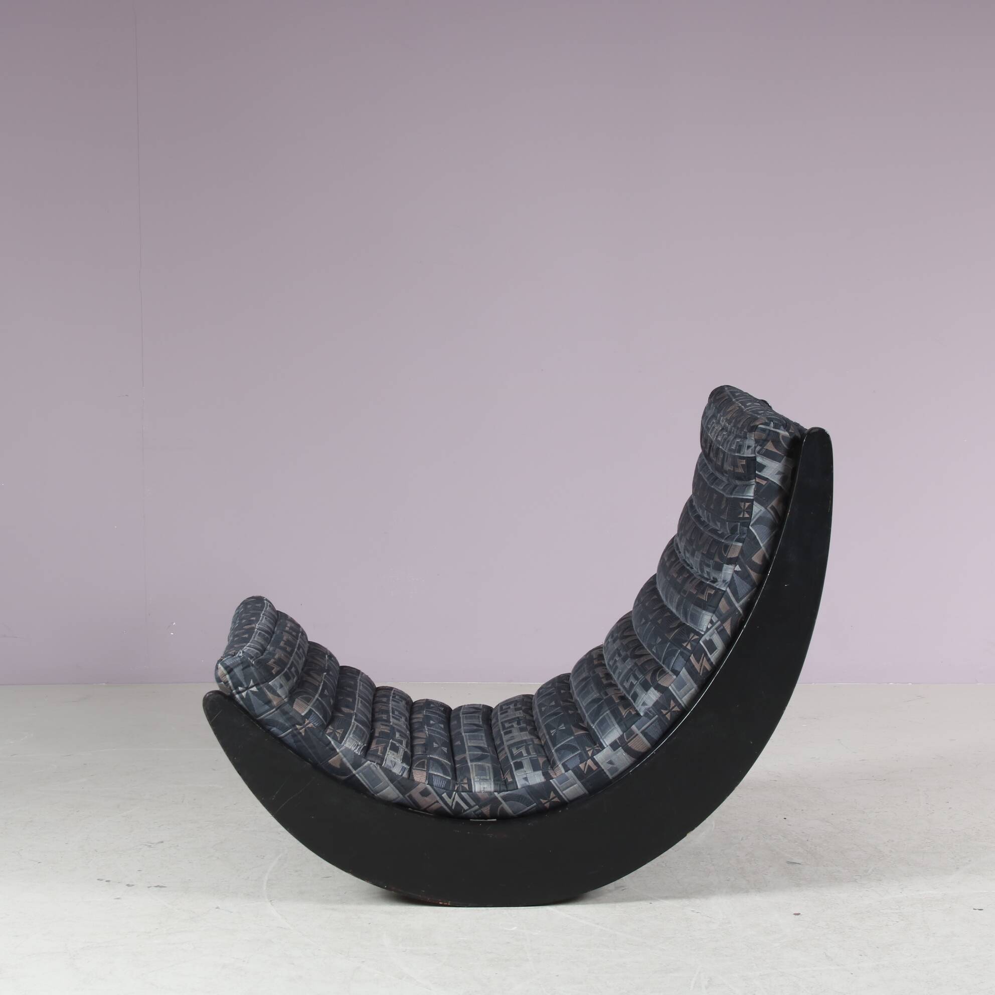 "Relaxer II" rocking chairs from the 1970s by Verner Panton for Rosenthal, Germany.