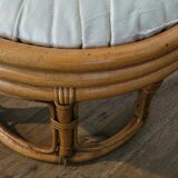 Pair of rattan stools