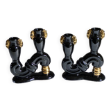 Pair of midcentury candlesticks
