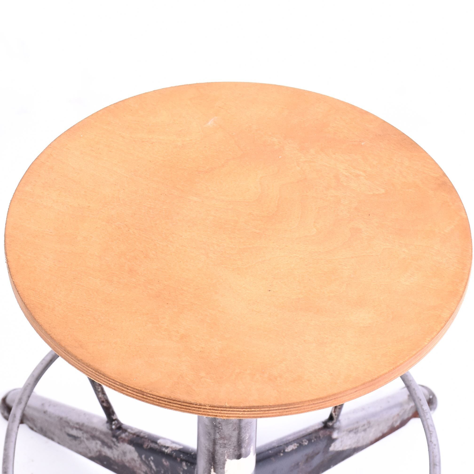 Vintage steel stool