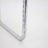 1960s tubular chrome plated side table, czechoslovakia