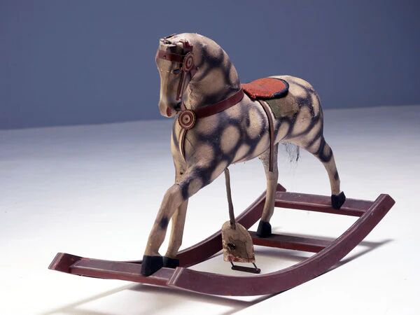 Antique rocking horse, Czechoslovakia, 1940s