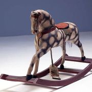 Antique rocking horse, Czechoslovakia, 1940s