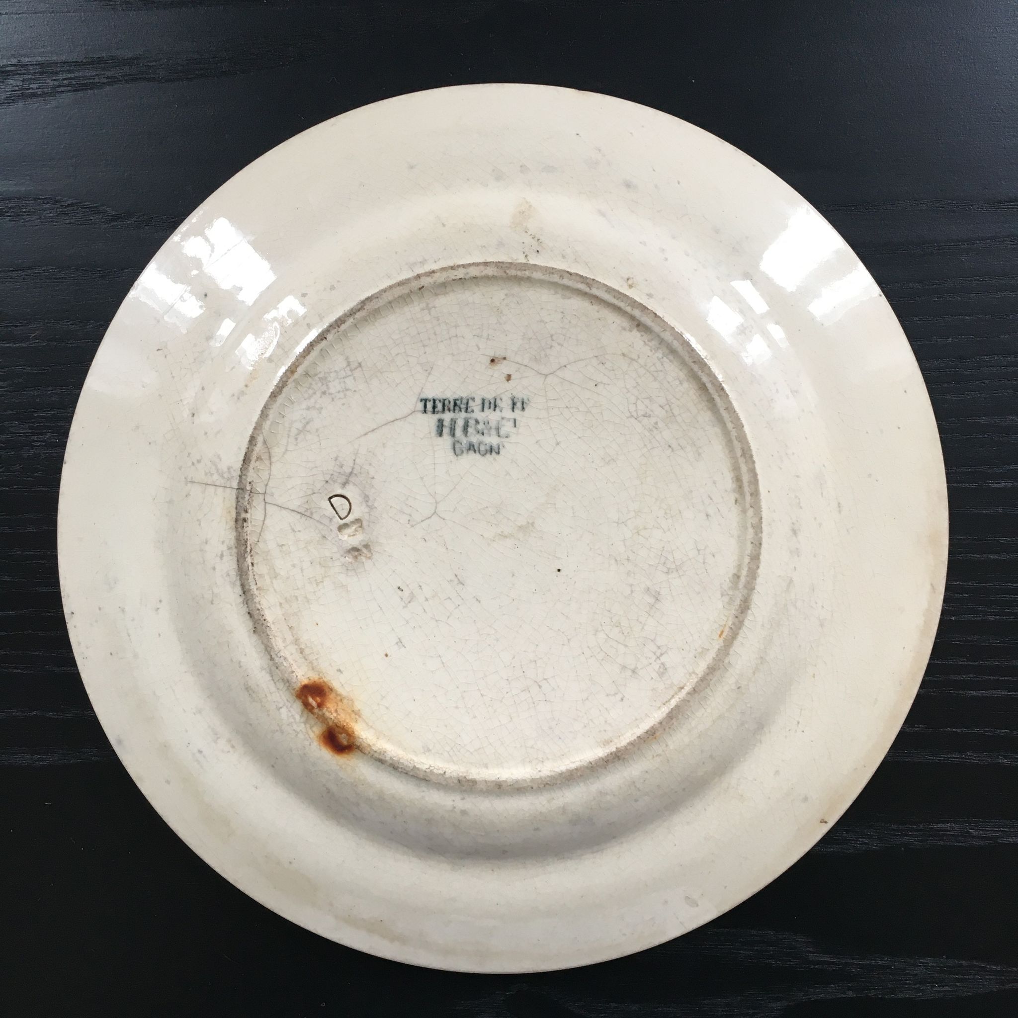 Assiette terre de fer