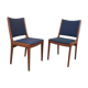 Paire de chaises scandinaves en teck de Johannes Andersen pour Uldum, années 60