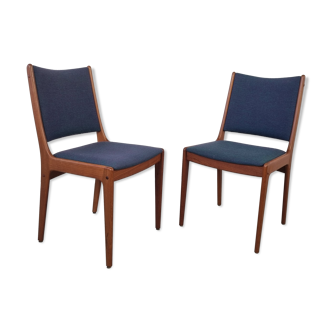 Pair of Scandinavian teak chairs by Johannes Andersen for Uldum, 60s