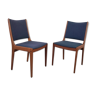 Pair of Scandinavian teak chairs by Johannes Andersen for Uldum, 60s