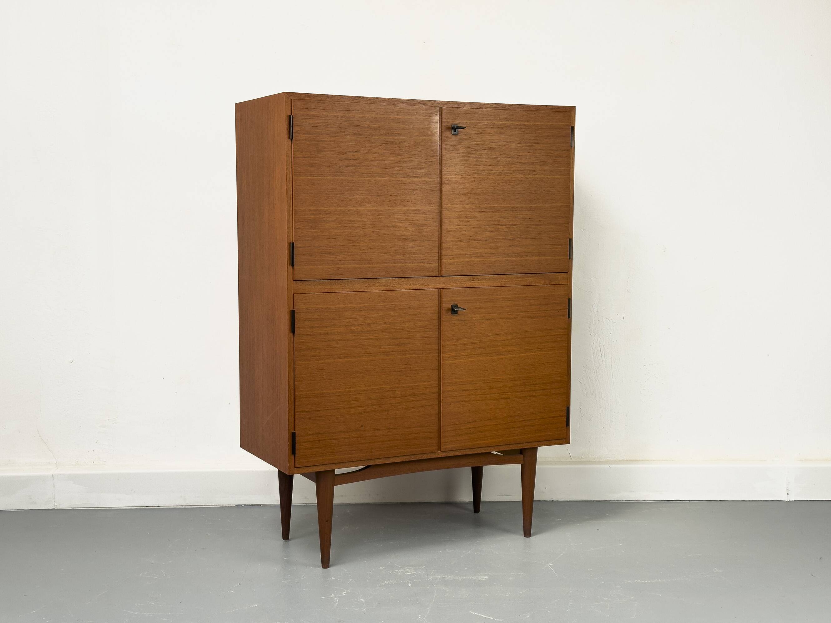 Mid-Century Teak Highboard Cabinet, 1963