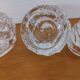 3 bougeoirs cristal d’Arques modèle "royale"