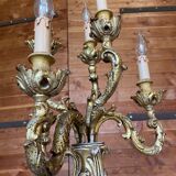 Nubian torch floor lamp