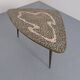 Large German Mosaic Kidney Coffee Table, 1960s