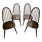 Set of 6 Ercol 365 chairs / 1979