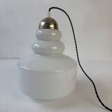 Ancienne suspension opaline 1970 vintage