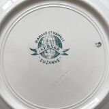 6 deep ironware plates Suzanne, Saint Amand and Hamage