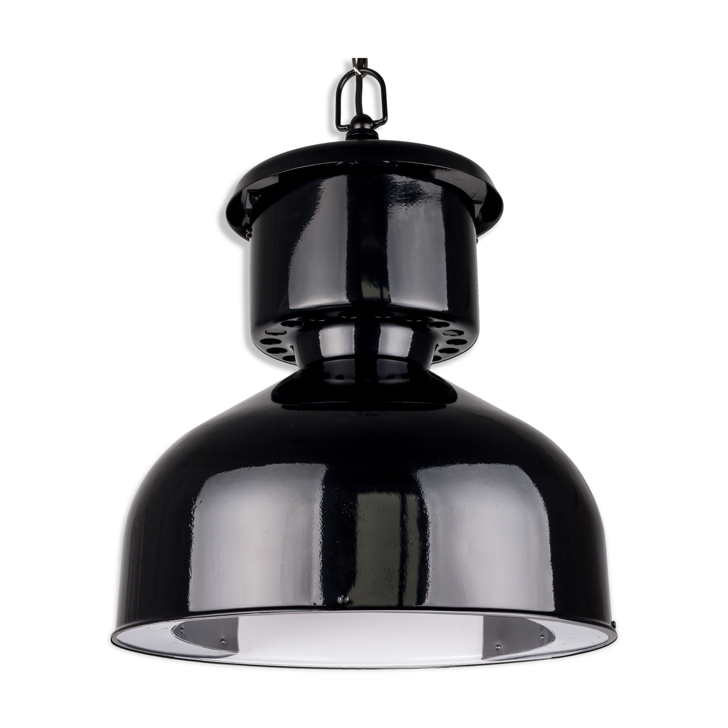 Polish Industrial Pendant Lamp from Mesko, 1960s