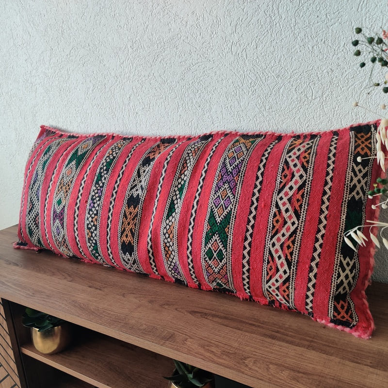 Long Berber Cushion Kilim Vintage