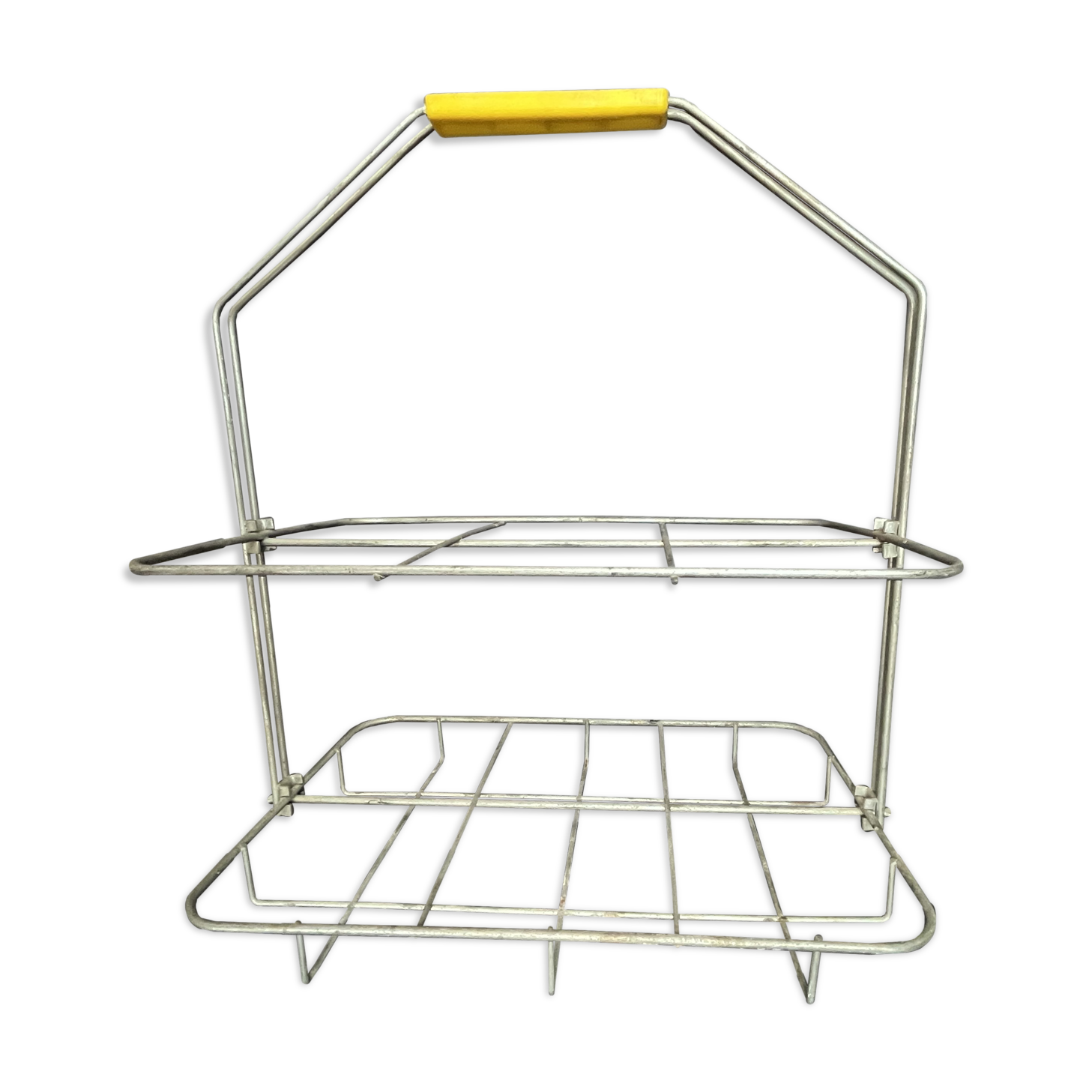 Porte bouteilles métallique vintage