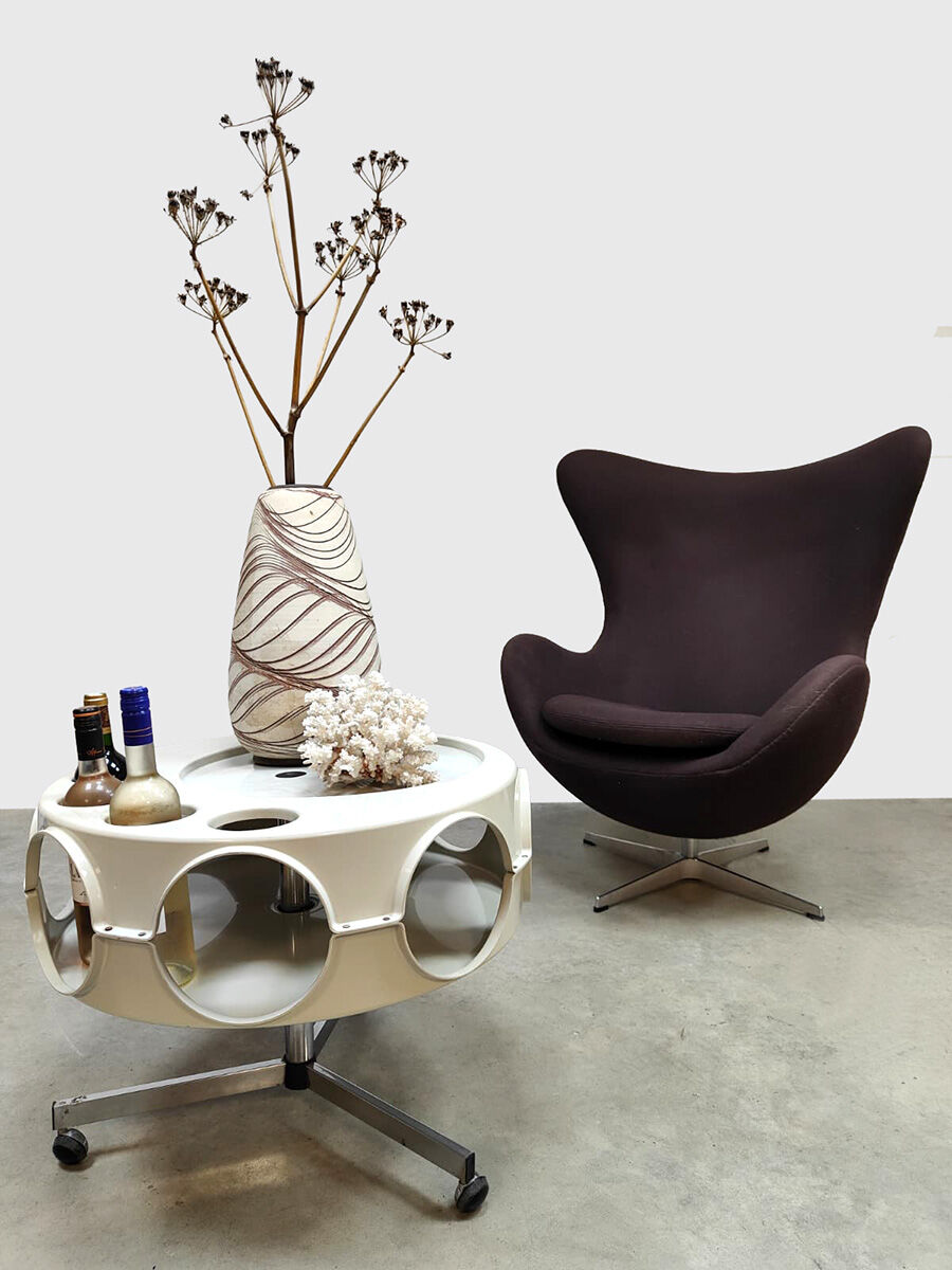 Table basse trolley Rotobar Space Age Curver