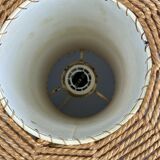60s 70s lamp lamp ball lamp raffia braid space age design 60s 70s