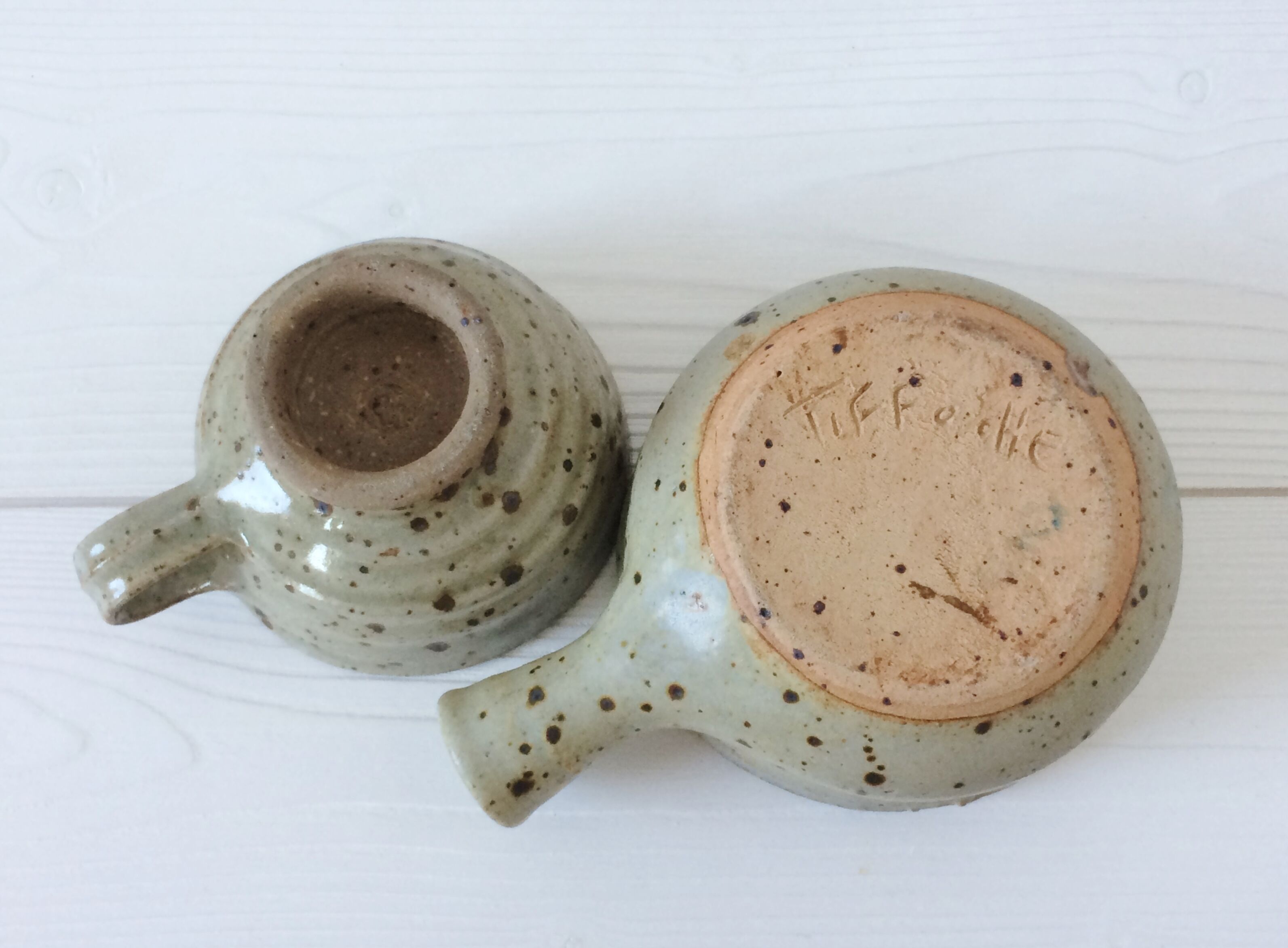 Gustave Tiffoche 70s Pyrets Sandstone Cup Lot