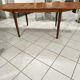 Large extendable Scandinavian table in vintage teak from the 1970s.