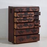 Ancient Japanese tansu of the choba-tansu type – Meiji/Taishō period (circa 1880-1920)