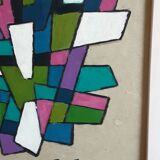 Abstract composition 70's by Robert de FERAUDY 1979