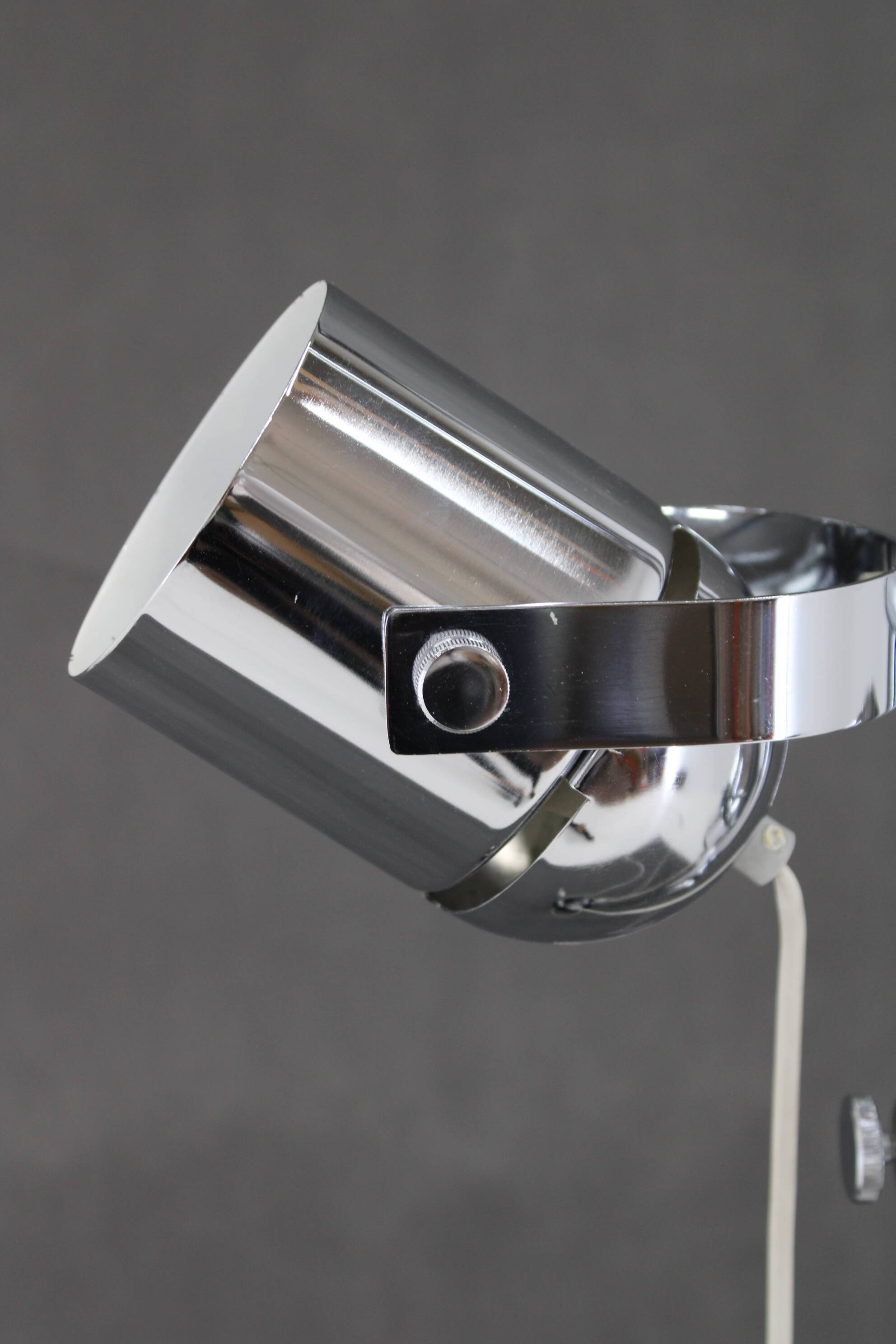 1970s Stanislav Indra Chrome Plated Floor Lamp, Czechoslovakia