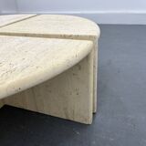 Italian Travertine Coffee or Side Tables, 1970s, Set of 4