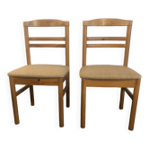 Paire de chaises scandinaves années 70