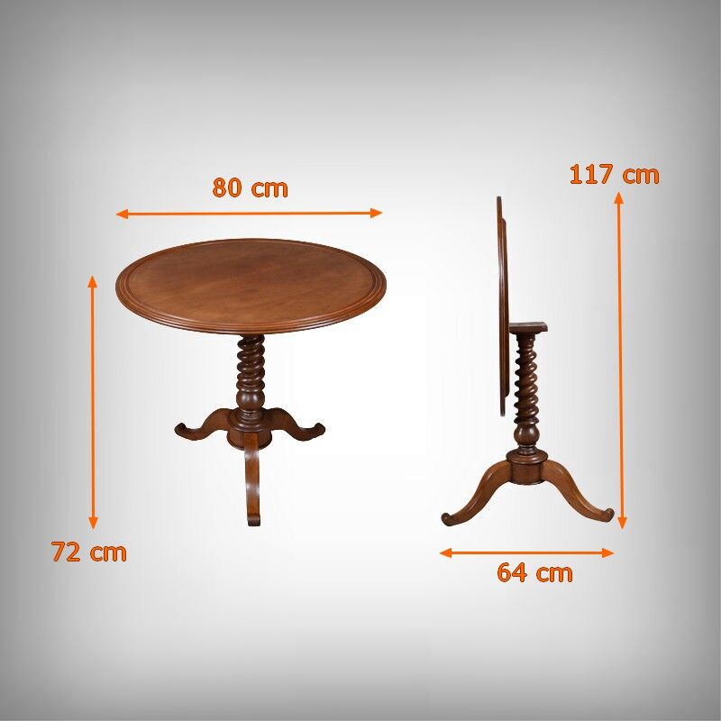 Table à plateau basculant en acajou, époque Louis-Philippe – Milieu XIXe