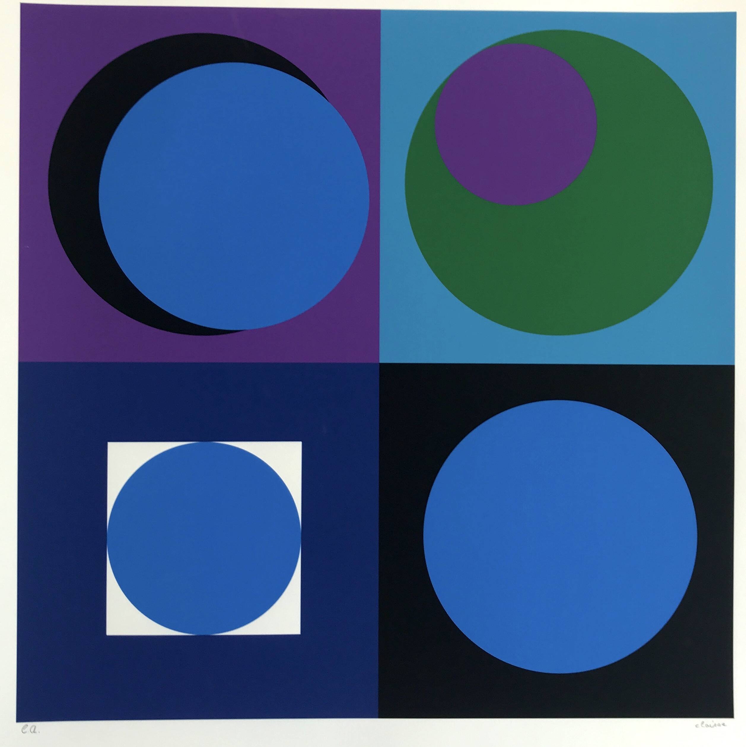 Geneviève claisse, untitled, 2014. original screenprint signed in pencil