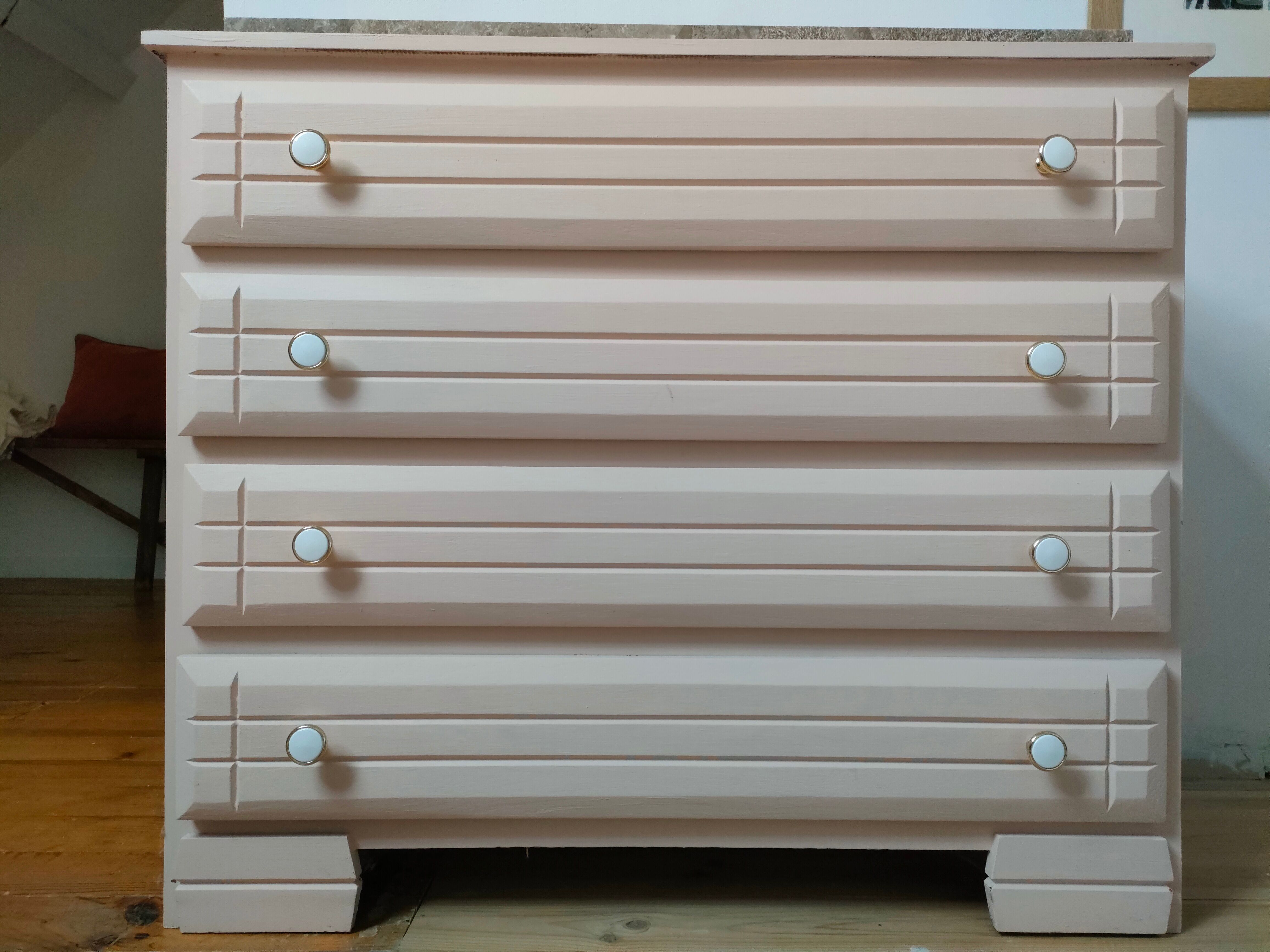 Marble chest of drawers