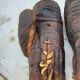 Pair of leather boxing gloves years 40