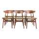 Ensemble de 6 chaises de salle à manger – Hans J. Wegner – Modèle CH30 – Teck et chêne – Années 1950