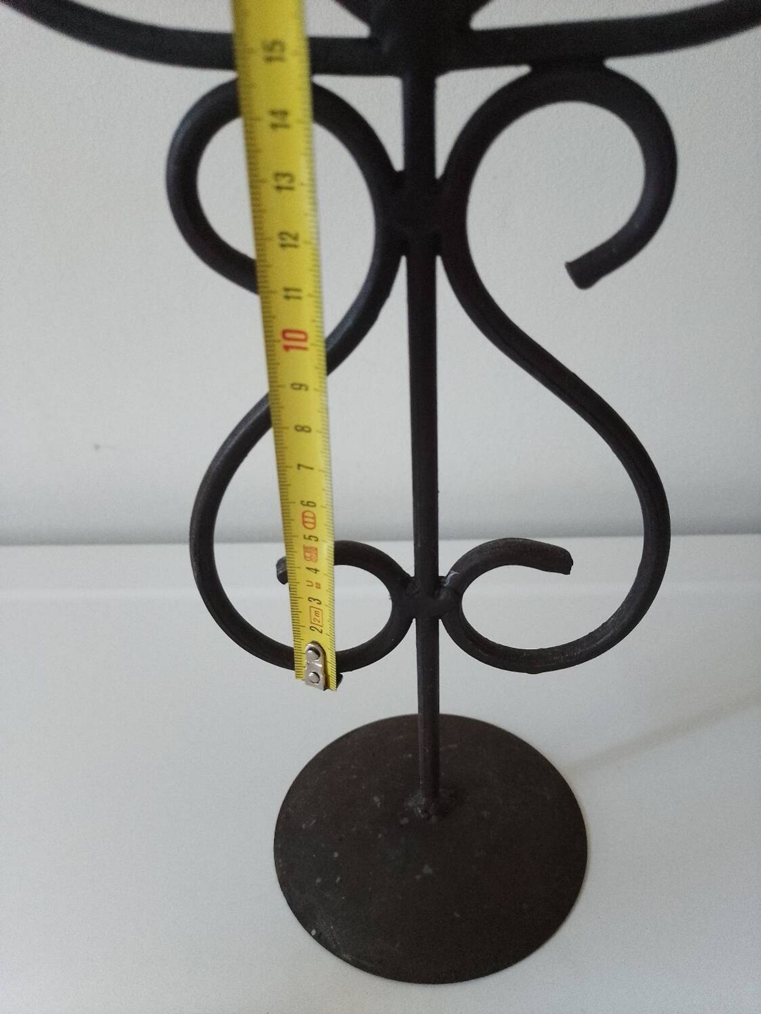 Raw wrought iron chandelier
