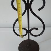 Raw wrought iron chandelier