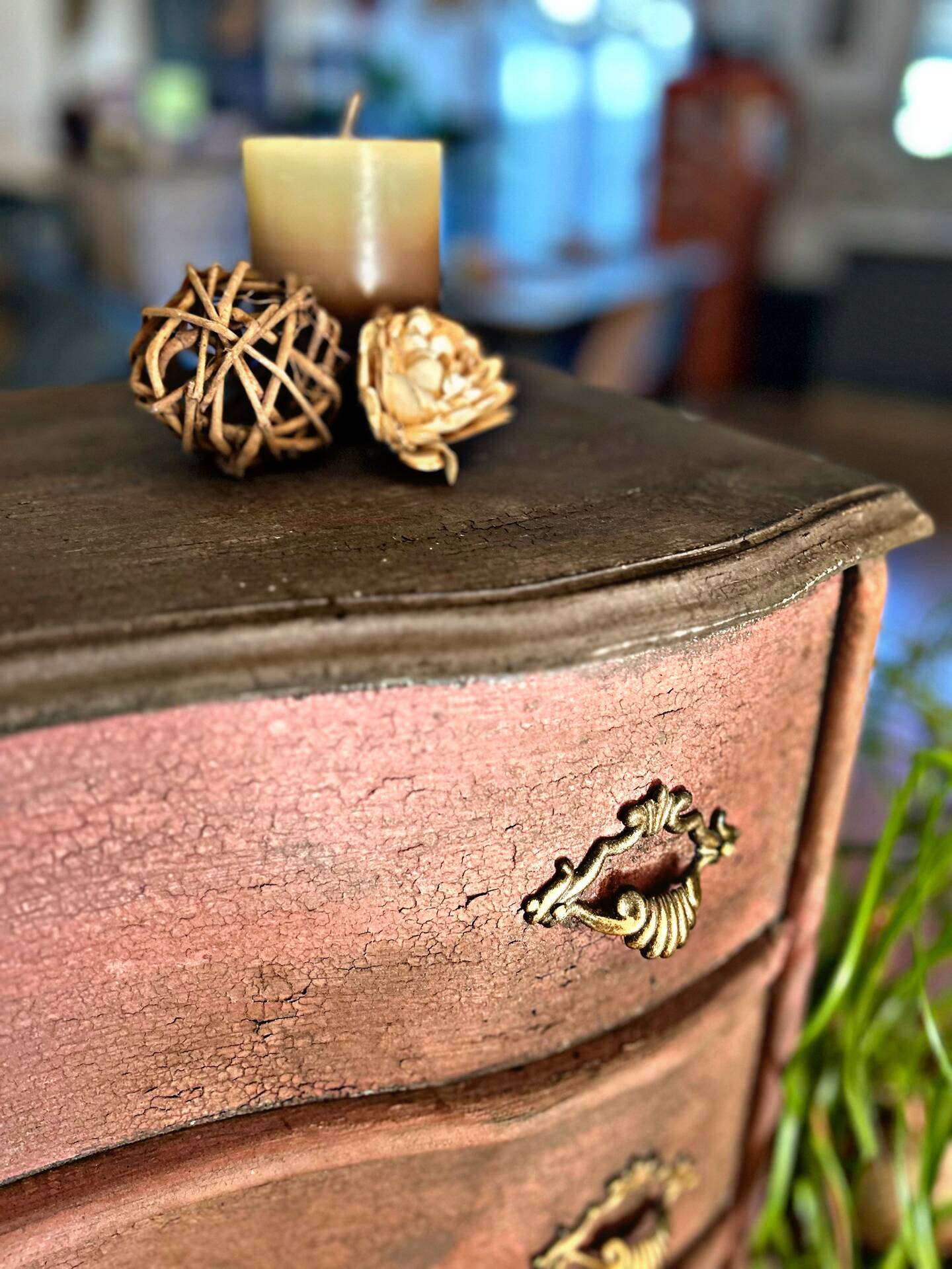 Patinated vintage chest of drawers
