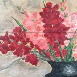 Table bouquet of gladioli